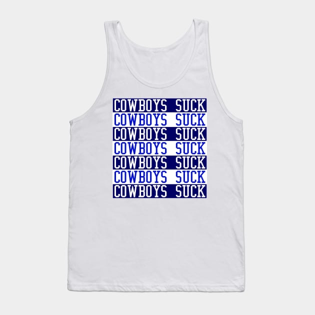 Cowboys Suck Tank Top by Retro Sports